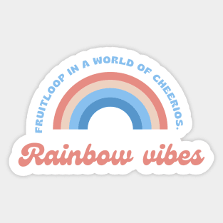 Rainbow vibes Sticker